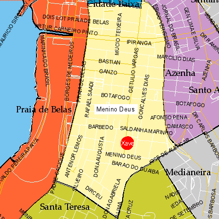 Mapa do Menino Deus